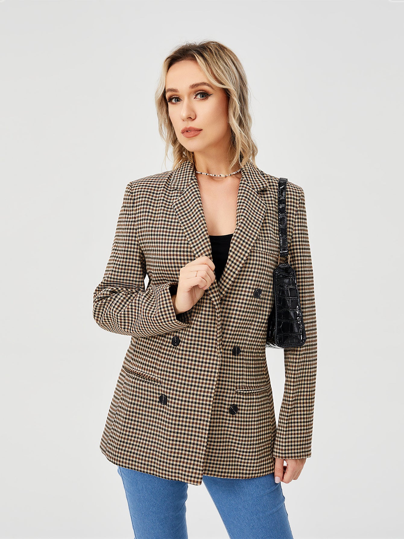 Womens Casual Blazer Jacket Long Sleeve Work 0ffice Blazer Lapel Jacket