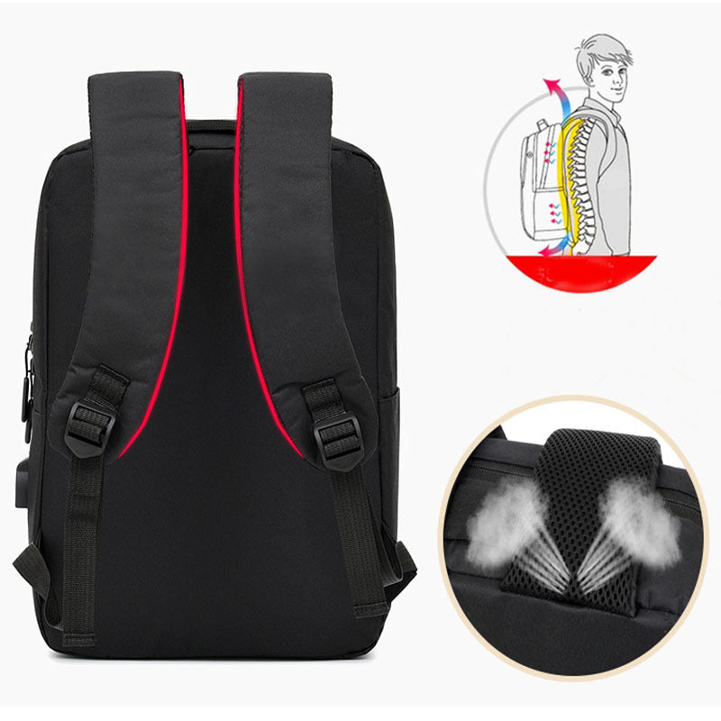 Laptop Backpack With USB Design Business Bags Men Backpacks